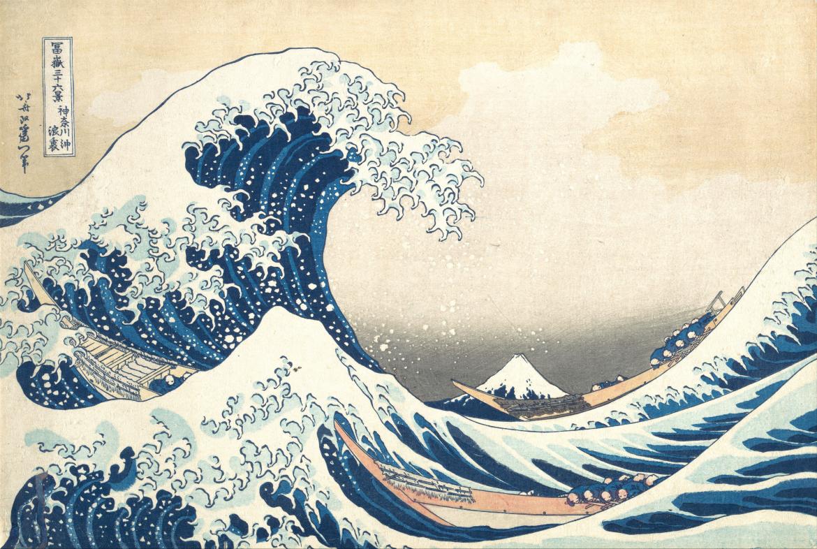 K. Hokusay, Under the Wave of Kanagawa, 1830